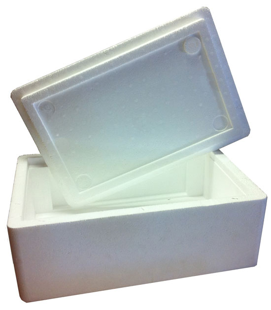 Caja insertable de tamaño especial: poliestireno, UE 50 unid.